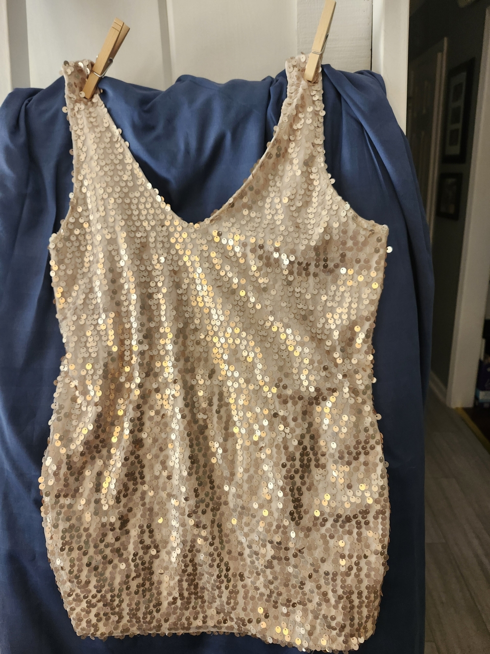 Blush Sequin Top